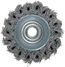 Корщетка-чашка, гайка М14, стальная витая проволока с бандажом, 65 мм FIT 39506 — фото 5