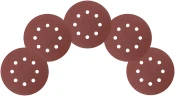 Круги шлифовальные с отверстиями (липучка), алюминий-оксидные, 125 мм, 5 шт. Р 100 КУРС 39785 — фото 5