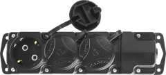 Гнезда, 3, IP44 колодка для удлинителя, СИБИН 55114-3
