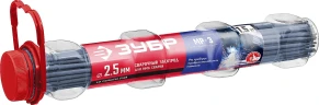 Электрод сварочный, Д 2.5 х 350 мм, 1.5 кг в ПВХ тубе, МР-3 рутиловый, ЗУБР 40011-2.5 — фото 1
