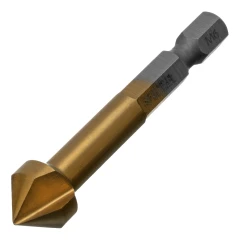 Зенковка конусная под М6, HSS, по металлу, 6-гранный хвостовик Denzel 72307