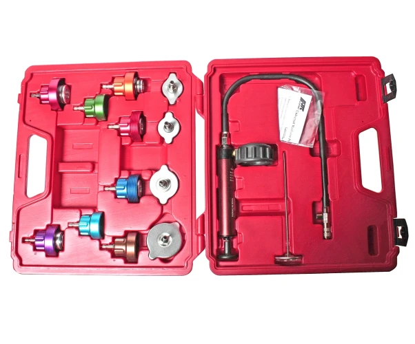 Набор инструментов для тестирования герметичности системы охлаждения 14 предметов в кейсе JTC-1005 — фото 2