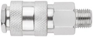 Адаптер быстросъемный с запорным клапаном с внешней резьбой 1/4" FIT 81243
