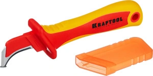 Диэлектрический нож электрика, 1000 В, изогнутый, KRAFTOOL KN-7 45400