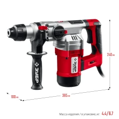 Перфоратор SDS Plus, 32 мм, 1500 Вт, АВТ, ЗУБР ПВ-32-1500 ЭВ