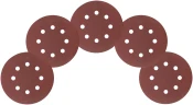 Круги шлифовальные с отверстиями (липучка), алюминий-оксидные, 125 мм, 5 шт. Р 120 КУРС 39786 — фото 5