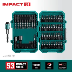 Набор ударных бит, 51 шт, KRAFTOOL Impact-51 26066-H51
