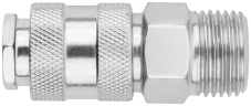 Адаптер быстросъемный с запорным клапаном с внешней резьбой 1/2" FIT 81245 — фото 1