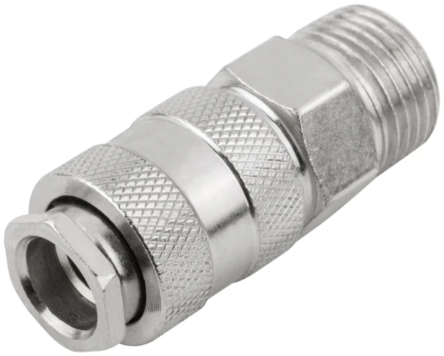 Адаптер быстросъемный с запорным клапаном с внешней резьбой 1/2" FIT 81245 — фото 2