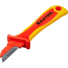 Диэлектрический нож электрика, 1000 В, прямой, KRAFTOOL KN-1 45401