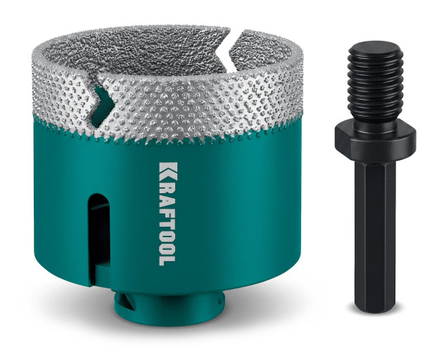 KRAFTOOL VS DIAMOND d 70 (М14, HEX10), Вакуумная алмазная коронка по керамограниту (29890-70)