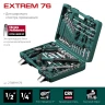 Универсальный набор инструмента, 76 предм., (1/2"+3/8"+1/4"), KRAFTOOL EXTREM-76 27889-H76 — фото 3