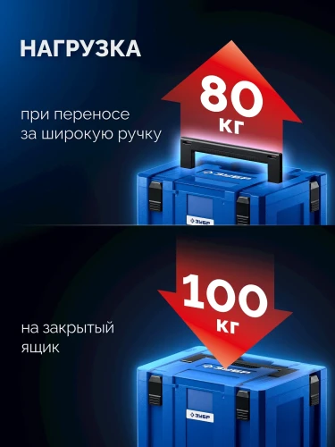 Пластиковый ящик для инструментов, 126 х 402 х 302 мм, ЗУБР МОДУЛЬ-S 38170-S — фото 7