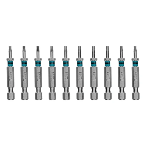 Бита Torx 10х50мм, сталь S2, шестигр., 10 шт. Gross 114068 — фото 1