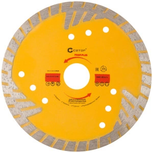 Диск отрезной алмазный, сегментный с защитными секторами Profi Plus, 125 x 2.4 x 8.3 x 22.2 мм CUTOP 67-415