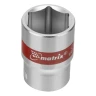 Набор торцевых головок 1/4", 6 гранные, CrV, 4-13мм, 10 штук Matrix 13559 — фото 2