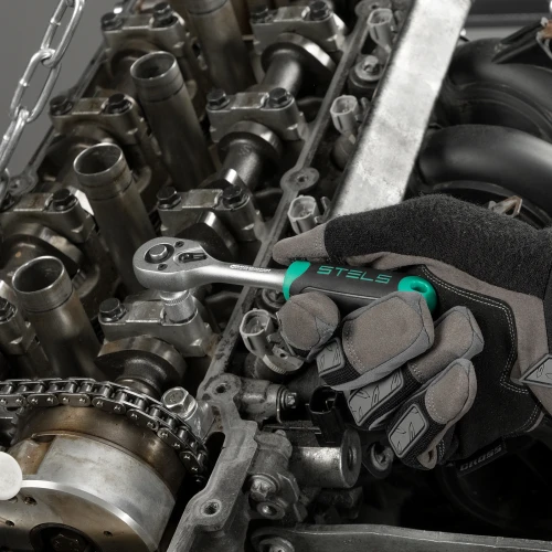 Набор инструментов, 1/2", 1/4", CrV, пластиковый кейс 98 предметов Stels 14111 — фото 30