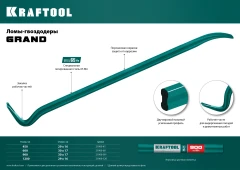 Двутавровый лом-гвоздодер, 1200 мм, 30 х 17 мм, KRAFTOOL GRAND 21900-120
