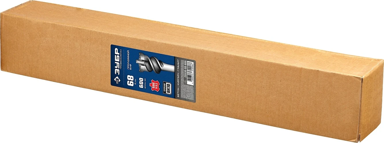 SDS-max проломной бур, 68 х 500/600 мм, ЗУБР 29330-68-600 — фото 2