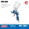 Пневматический краскопульт с верхним бачком, HVLP, 1.7 мм, ЗУБР PRO 600 06563-1.7_z01 — фото 3