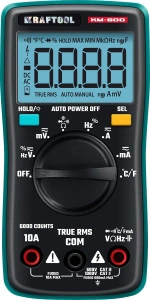 Мультиметр цифровой, KRAFTOOL KM-600 59854