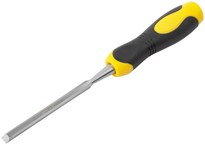Стамеска CrV, двухцветная прорезиненная ручка 8 мм FIT 43172 — фото 2