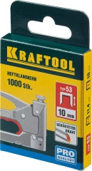 Скобы тип 53 (A/10/JT21), 10 мм, калибр 23GA. 1000 шт, KRAFTOOL 31670-10