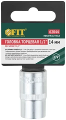 Головка 6-гранная CrV 1/2" 14 мм FIT 62044