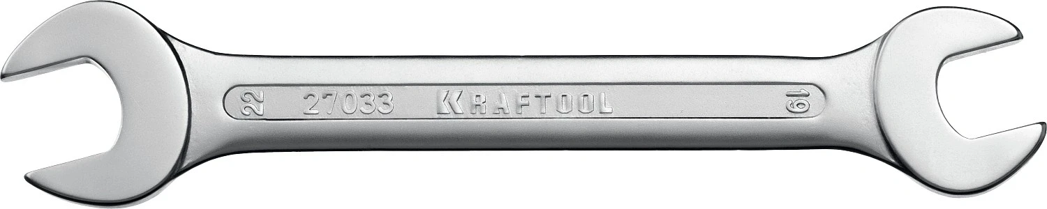 Рожковый гаечный ключ, 19 х 22 мм, KRAFTOOL 27033-19-22_z01 — фото 1