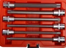 Набор головок торцевых и насадок 1/2" 6-ти гранных T40-T70 удлиненные 6 предметов в кейсе JTC-7257 — фото 2