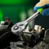 Ключ-трещотка 3/8", 45 зубьев, с быстрым сбросом, матовый хром Сибртех 14022 — фото 11