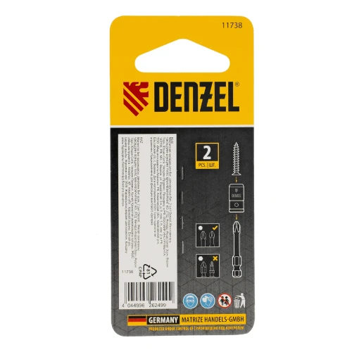 Магнитная насадка для бит, для круглых бит, 2 шт Denzel 11738 — фото 8