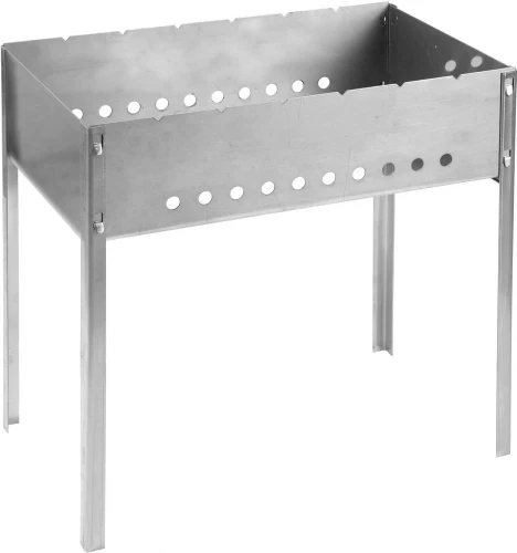 Сборный мангал, 500 x 300 x 500 мм, нержавеющая сталь, 1.5 мм, GRINDA Barbecue 427784 — фото 1
