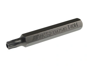 Бита TORX Т40Hх75мм 10мм удлиненная S2 JTC-1347540