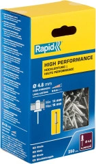 Алюминиевая высокопроизводительная заклепка, 4.8 х 20 мм, 250 шт, RAPID R:High-performance-rivet 5001439