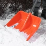 Лопата для уборки снега пластиковая, 400х405х1380 мм, стальной черенок, усиленная СИБРТЕХ 61666 — фото 10