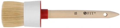 Кисть круглая, натуральная светлая щетина №18 (60 мм) FIT 1310 — фото 1