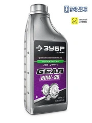 Минеральное трансмиссионное масло, 1 л, EXTRA, ЗУБР SAE 80W-90 70632-1