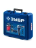 Кейс, BRUSHLESS, 12 В, 45 Н·м, 2 АКБ тип Т7 (4 и 2 А·ч), ЗУБР КОМБИ #5 набор: дрель-шуруповерт + мини УШМ + LED фонарь DB-125-42ABF — фото 2