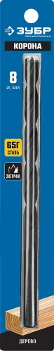 Спиральное сверло по дереву, d 8 x 200/150 мм, М-образная заточка, ЗУБР 29421-200-08_z01 — фото 2