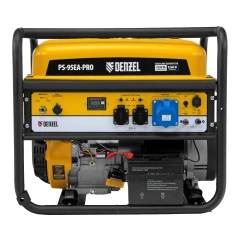 Генератор бензиновый PS-95EA-PRO, 9,5 кВт, 230 В, 40 л, разъём ATS, эл.старт Denzel 946935