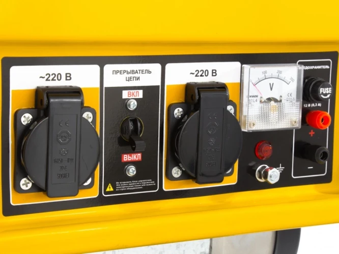 Генератор бензиновый GE 2500, 2.5 кВт, 220 В/50 Гц, 15 л, ручной старт Denzel 94681 — фото 5