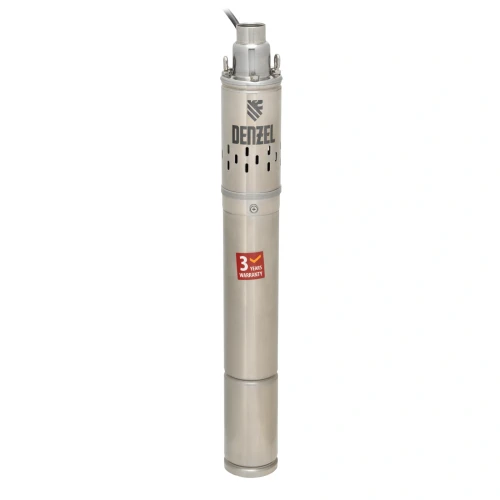 Скважинный насос DWS-3-75, винтовой, диаметр 3", 500 Вт, 1600 л/ч, напор 75 м Denzel 97250 — фото 1