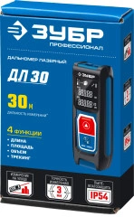 Лазерный дальномер, 30 м, ЗУБР ДЛ-30 34927