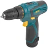 Дрель-Шуруповерт акк. 12 В; 0-650 об/мин; 15 Нм; 1 (Li-Ion) 1,3 Ач; 1 ч.; рез. накл.; коробка FIT 80179 — фото 1