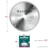 Пильный диск по алюминию, 254 х 30 мм, 80Т, KRAFTOOL Multi Material 36953-254-30 — фото 8