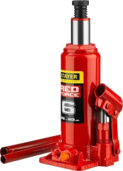 Бутылочный гидравлический домкрат, 6 т, 216 - 413 мм, STAYER RED FORCE 43160-6_z01