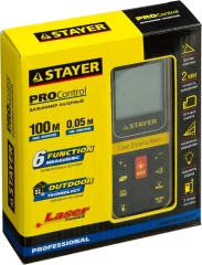 Лазерный дальномер, 100 м, STAYER 34959