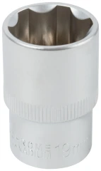 Головка 6-гранная CrV 1/2" 19 мм FIT 62049