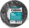 Изолента х/б, 18 мм х 15 м, 1 000 В, черная, СИБИН 1230-15 — фото 2